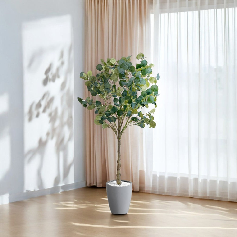 ユーカリ フェイクグリーン 人工観葉植物 120cm 150cm 180cm 鉢付属 インテリア グリーン お手入れ簡単