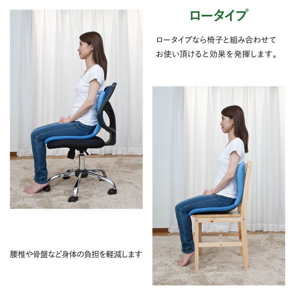 座椅子 背もたれ 腰痛 矯正 美容　骨盤　チェア 3D シェル チェア 脚付き F-1538A　ハイタイプ/脚付き
