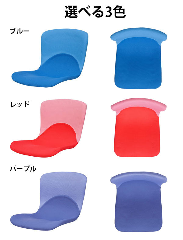 座椅子背もたれ 腰痛 矯正 美容 骨盤 チェア 3D シェル チェア 脚なし F-1538B ロータイプ/脚無し