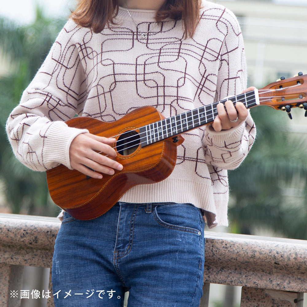 ウクレレ 23インチ コンサート 13点 セット 初心者 GU9-KOA (チューナー ピック ストラップ ウクレレ弦 ケース スタンド コード表)