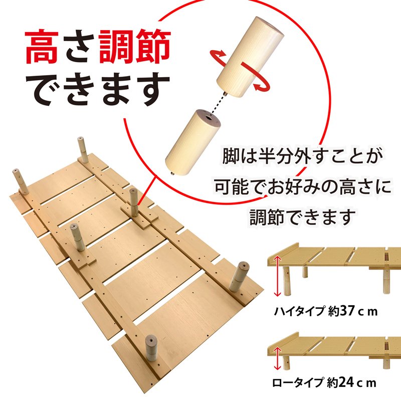 すのこベッド シングル 抜群の通気性 メラミン すのこ ベッド シングルサイズ MB-2020S ※マットレスは付属しません