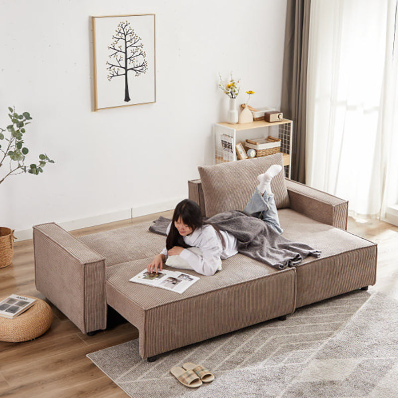 ソファベッド カウチ 3人掛け グレー ファブリック L型カウチ リビングルーム用家具 コーナーソファセット ソファー おしゃれ リクライニング OS-3097