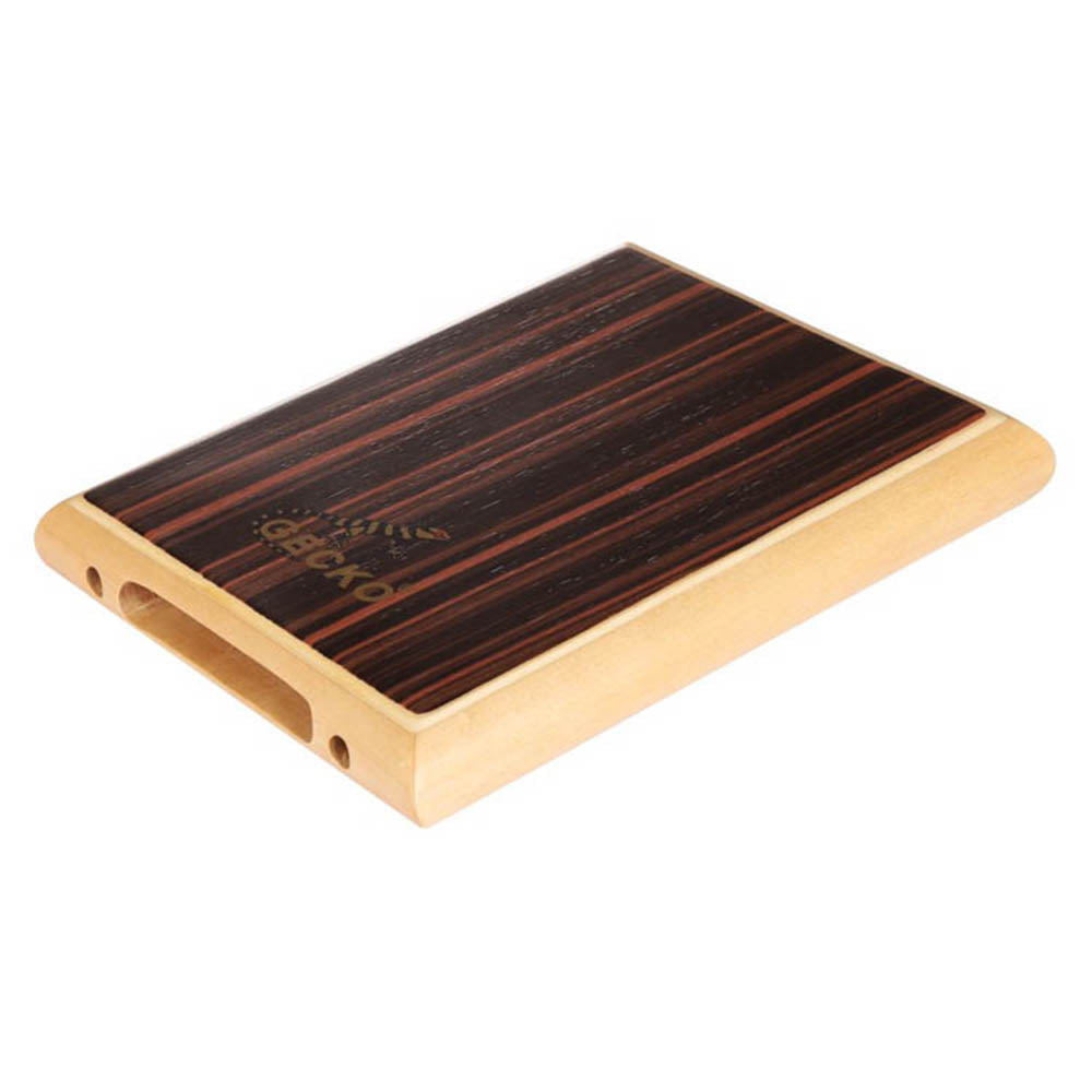GECKO カホン Cajon トラベル カホン フラットパッド タイプ 打楽器 パーカション 木製 黒檀 バーチウッド 専用ケース付き 4.5*23.5*29cm PAD-1