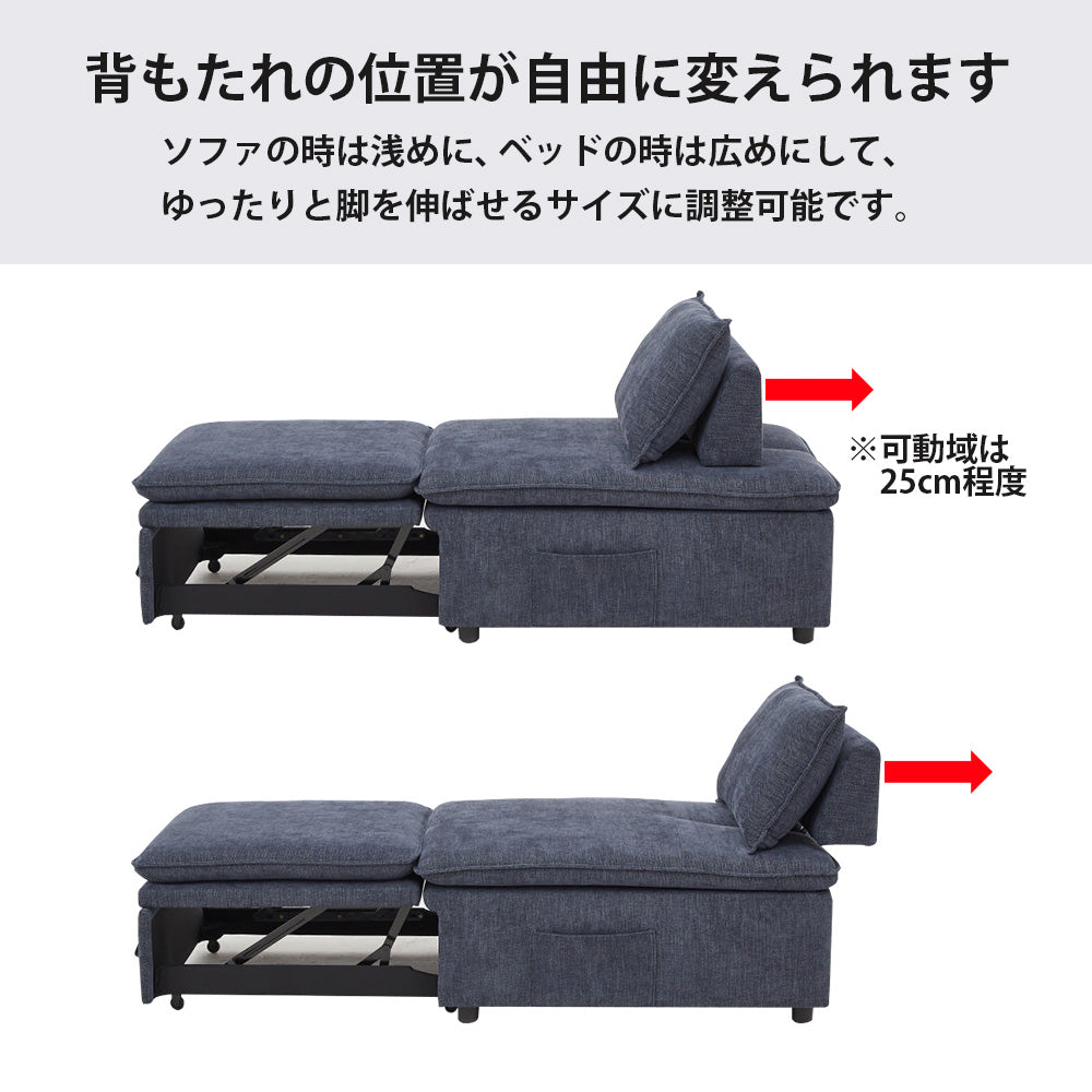 3WAY 引き出す ソファベッド USB付き ソファベッド 伸縮式 幅82cm かわいい 1P 伸長 ソファ コンパクト