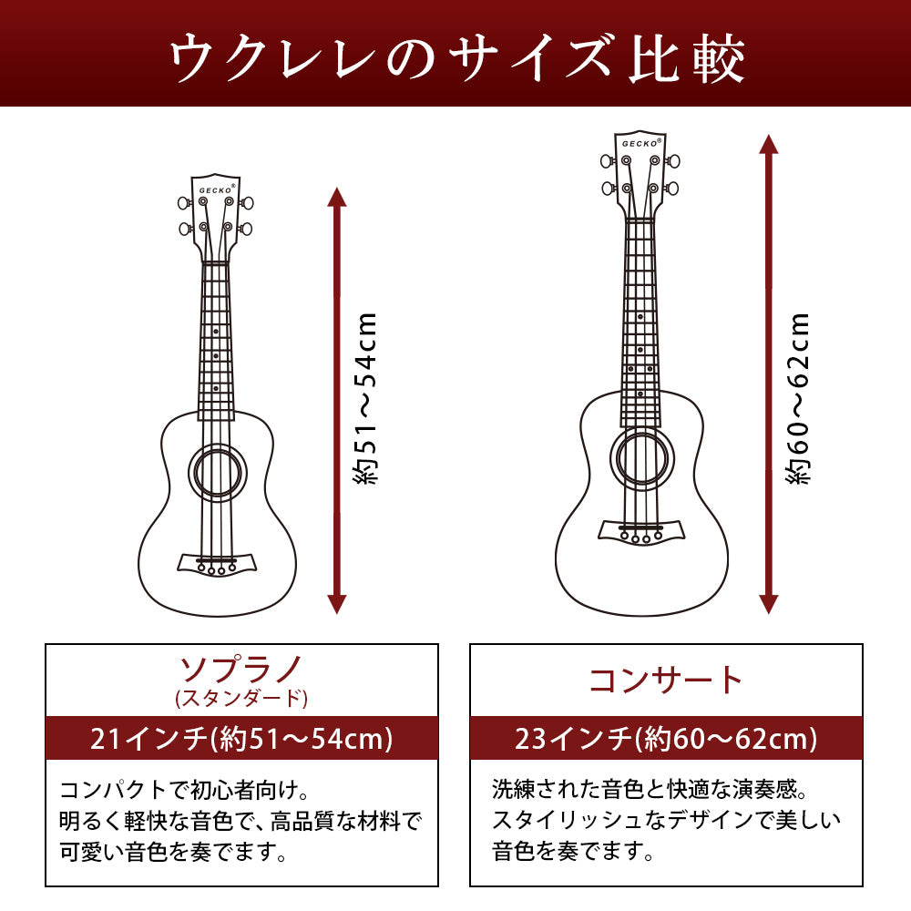 ウクレレ 21インチ ソプラノ 12点 セット 初心者 U21M-NA ナチュラル (チューナー ピック ストラップ ウクレレ弦 ケース コード表)