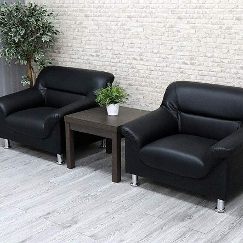 テーブル ローテーブル 応接 待合 応接サイドテーブル 550×550mm UB-5555 ブラウン (ブラウン/ナチュラル)