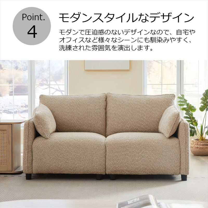 2人掛け ソファ ダークレー 二人掛けソファー 2.5人掛け 2人がけソファー 二人がけ 幅158cm ローソファー 肘付き コンパクト フロアソファ リビング モダン北欧 おしゃれ家具 XD-991-2P