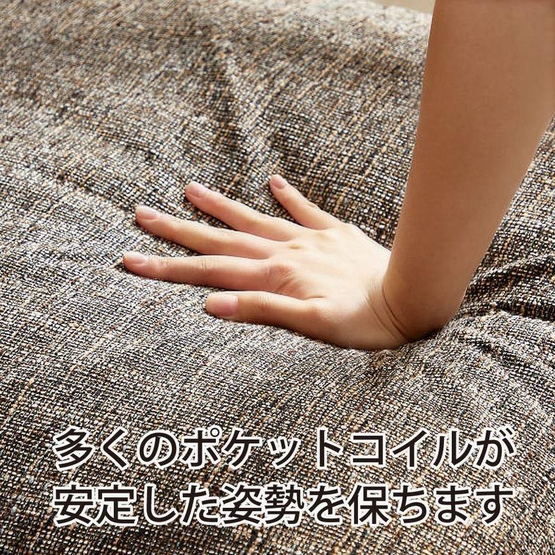 木肘ソファ 1人掛け ファブリック エレガント 肘付き おしゃれ 一人暮らし シンプル 北欧 ZF-1533 1P