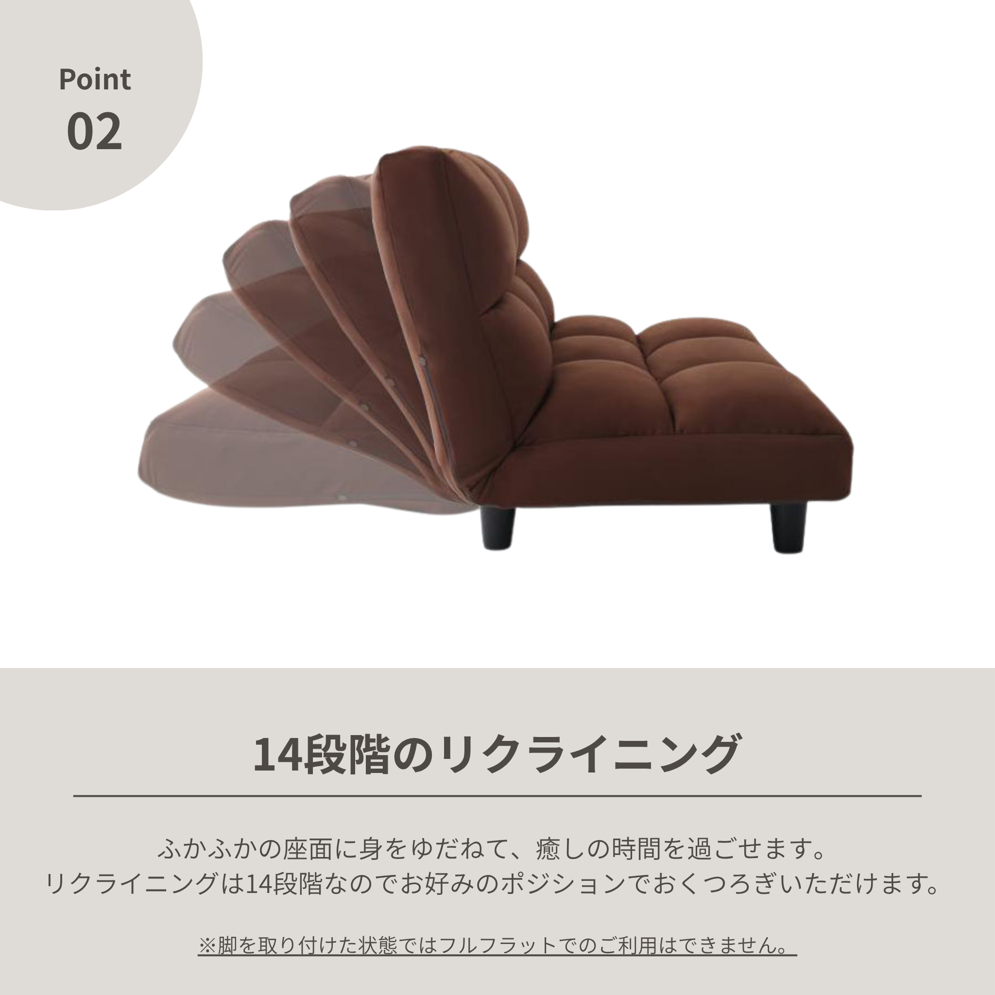 ロータイプソファ ソファベッド 低反発コーナーリクライニングソファ Larice ラリーチェ F-1138 布生地 ブラック
