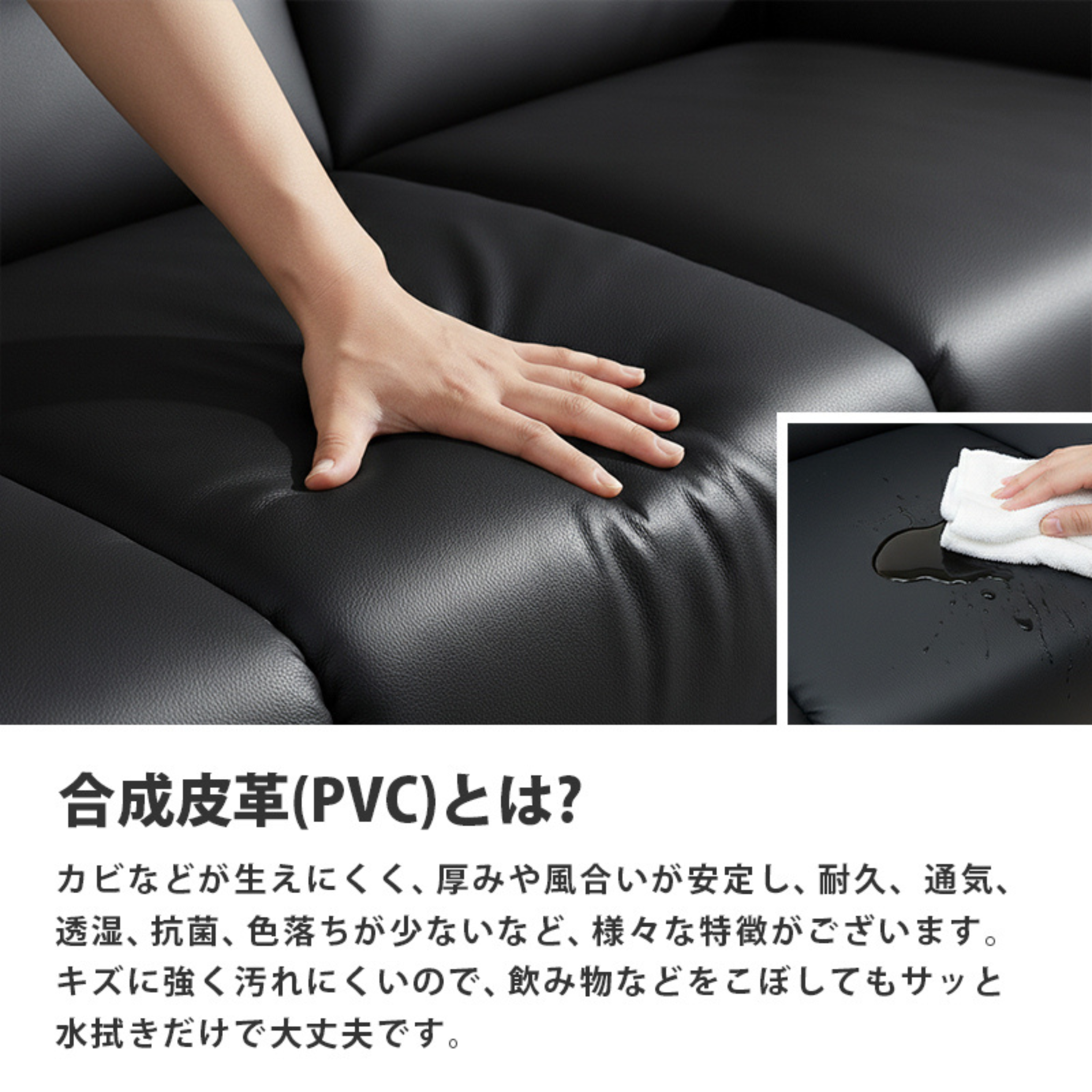 【企業様・法人様限定販売】応接ソファ 1点 3人用 応接ソファ1点 ブラック ブラウン アイボリー (3人掛け×1台) S-3059 3P