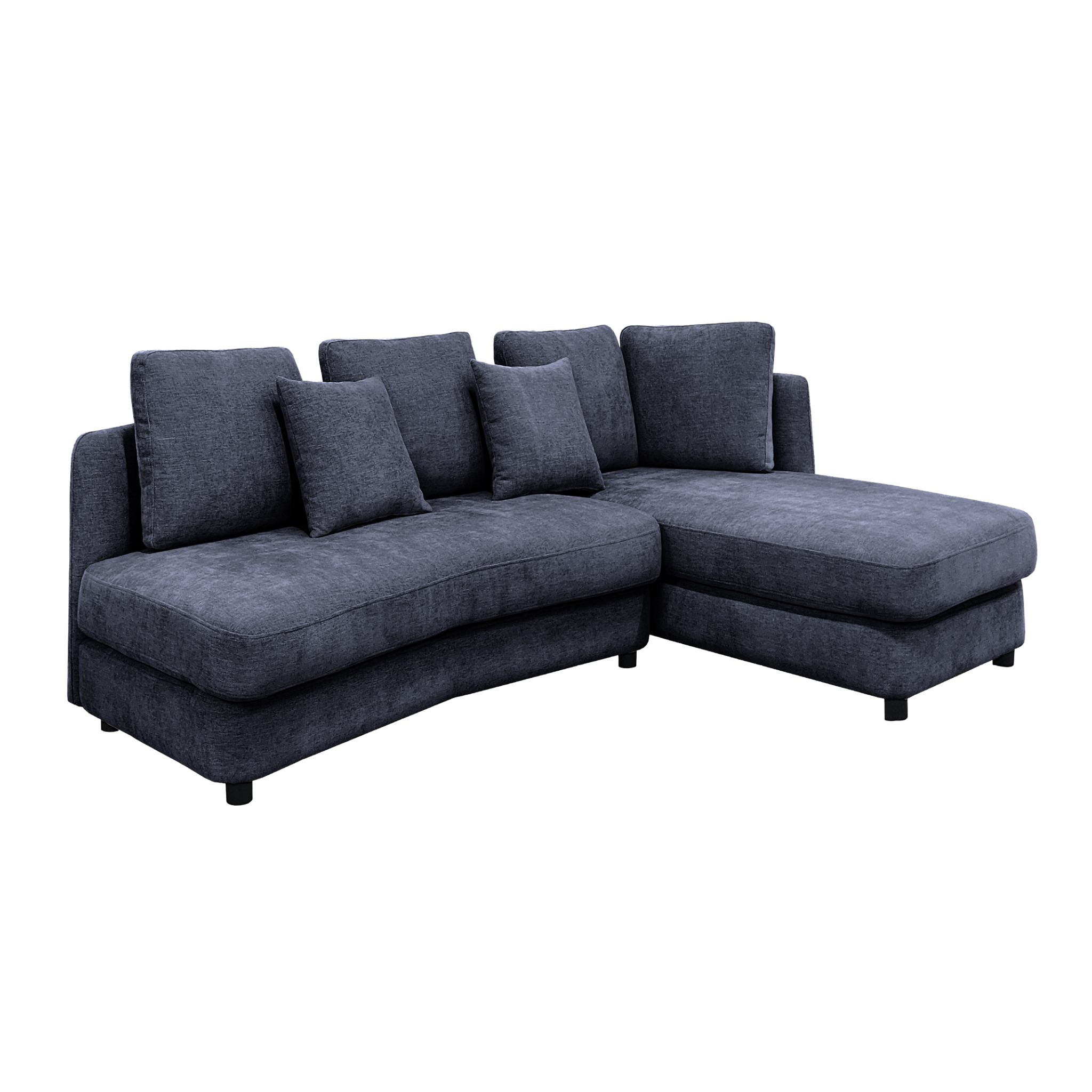 3人掛け L字ラウンド カウチソファ[幅225㎝] UB-SK-3173 – 家具 