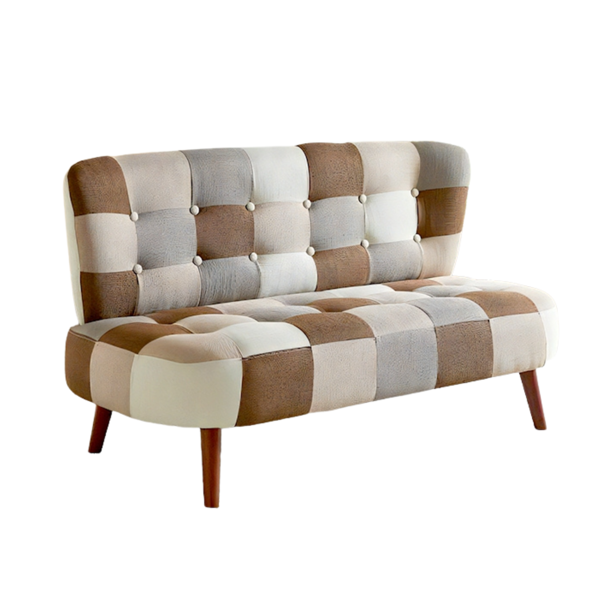 2人掛け パッチワークソファ[幅119cm] SM-2121-2P