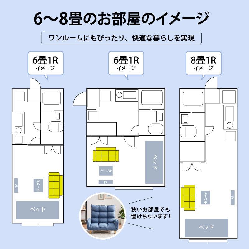 【送料無料】スーパーハイバックカウチソファ 2人掛け  リクライニング 背面6段階 肘14段階 コンパクト おしゃれ 新生活 一人暮らし 2way 北欧 シンプル F-1975
