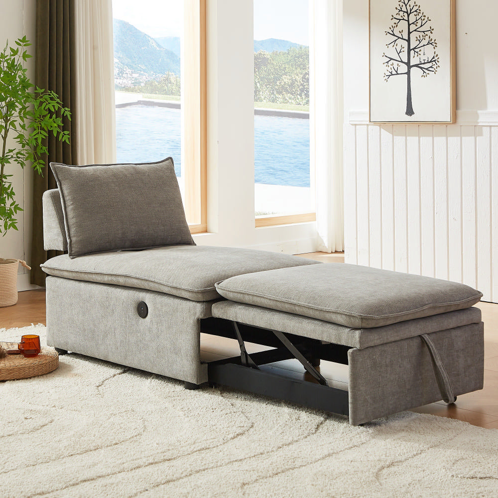 3WAY ソファベッド USB付き[幅82cm] UB-SK-3174