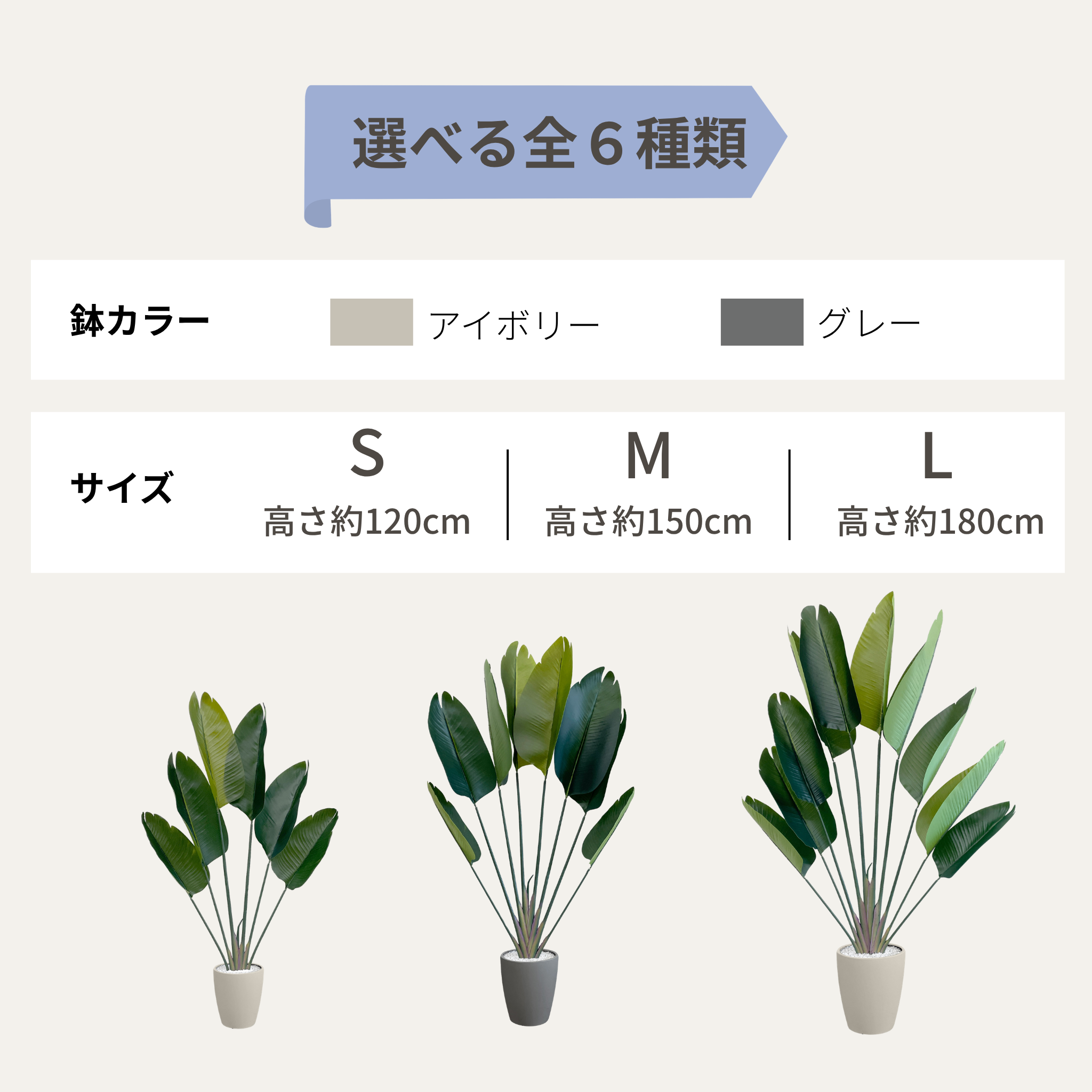 ストレチリア フェイクグリーン 鉢付属[120/150/180cm]
