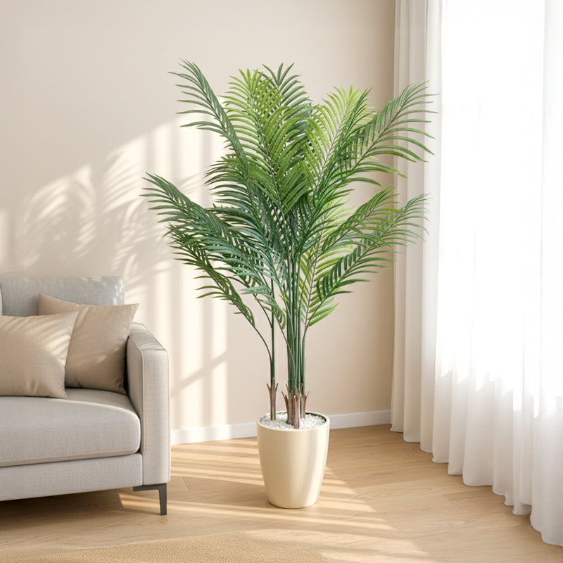 光触媒 アレカヤシ フェイクグリーン 人工観葉植物 90cm 120cm 140cm 180cm 鉢付属 インテリア グリーン お手入れ簡単