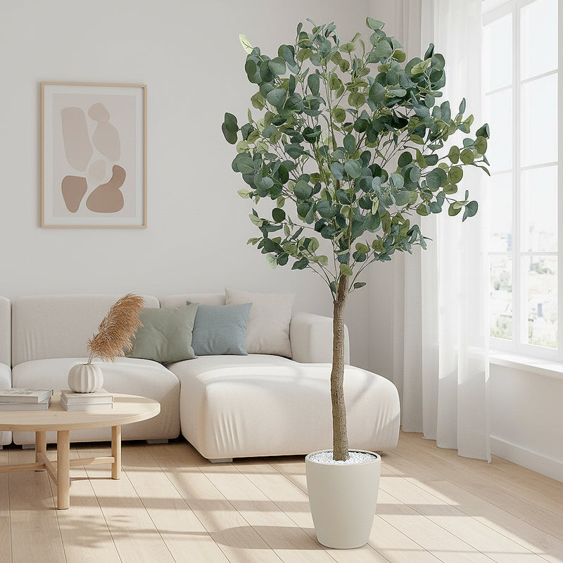 光触媒 フェイクグリーン ユーカリ 人工観葉植物 120cm 150cm 180cm 鉢付属 インテリア グリーン お手入れ簡単