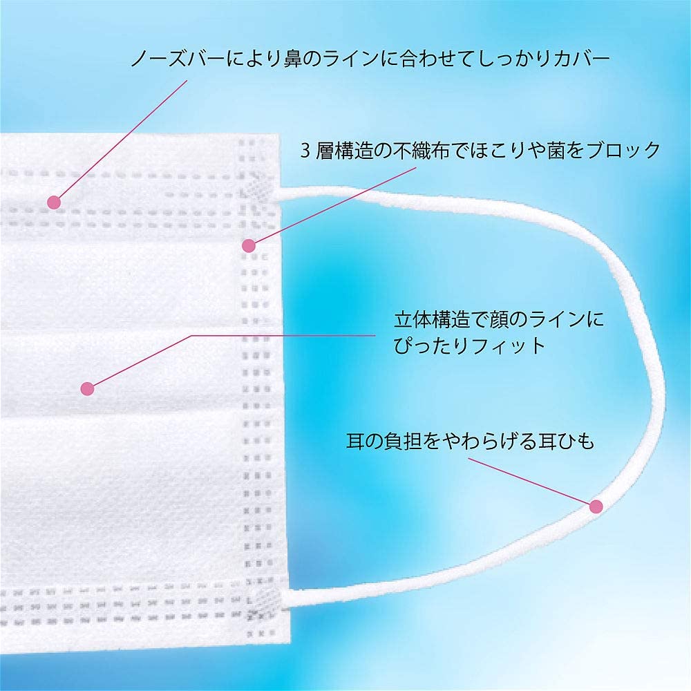 不織布マスク ふつうサイズ [50～1000枚]