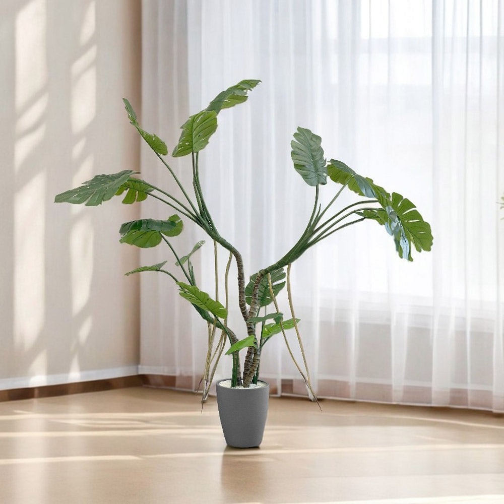 モンステラ フェイクグリーン 人工観葉植物 120cm 150cm 180cm 鉢付属 インテリア グリーン お手入れ簡単