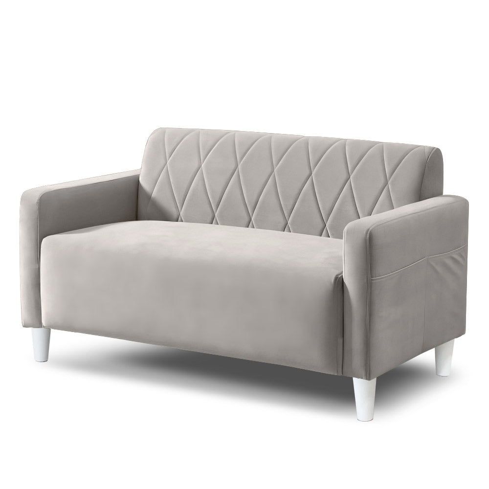 【送料無料】2人掛けキルティングコンパクトソファ[幅120㎝] SG-130