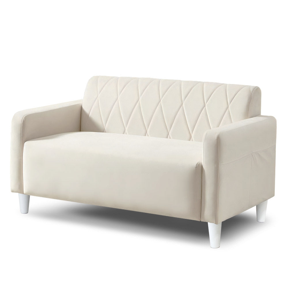 【送料無料】2人掛けキルティングコンパクトソファ[幅120㎝] SG-130