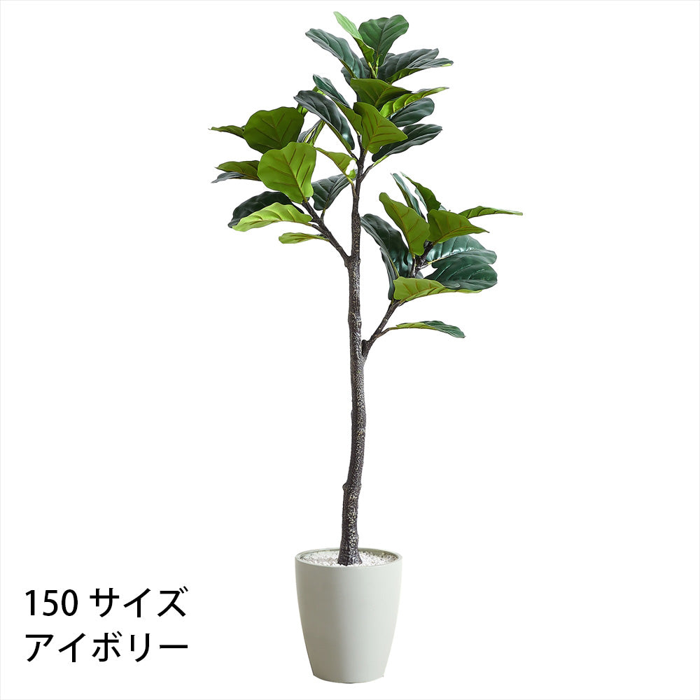 フィカスリラータ フェイクグリーン 人工観葉植物 120cm 150cm 180cm 鉢付属 インテリア グリーン お手入れ簡単