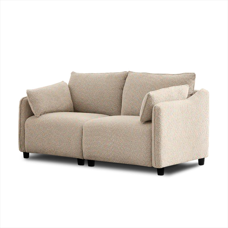 訳あり新品　ソファー 二人がけソファー 2人掛け 肘付き 732-180 ソファ 2人掛け 肘付き 天然木 木肘 木枠 北欧風 VARANOJD