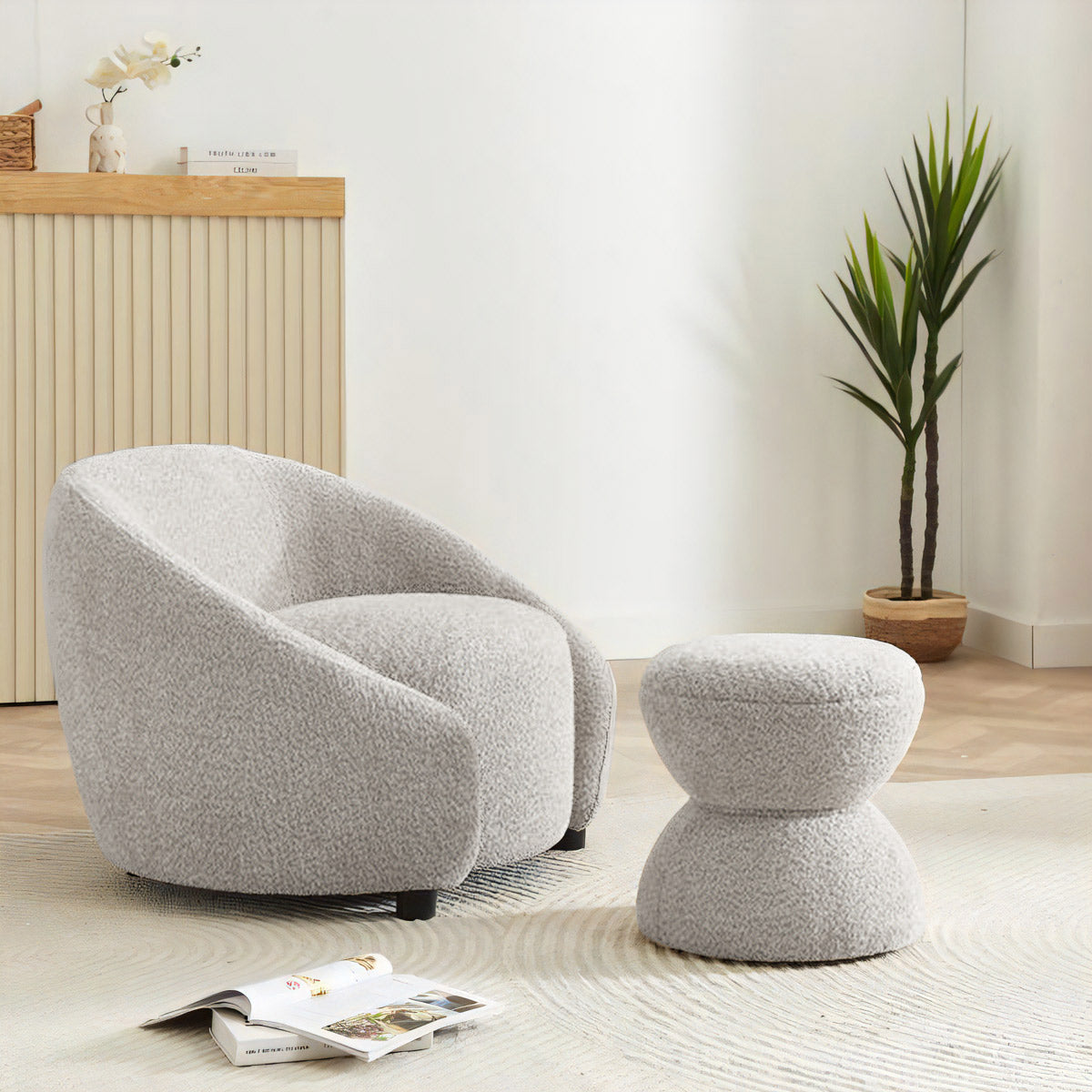 もこもこブークレスツール[幅40cm] XD-889