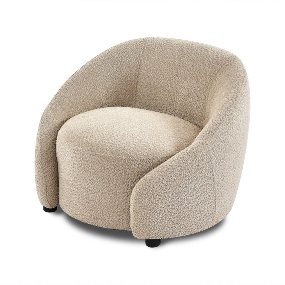 1人掛け もこもこブークレソファ[幅84cm] XD-987