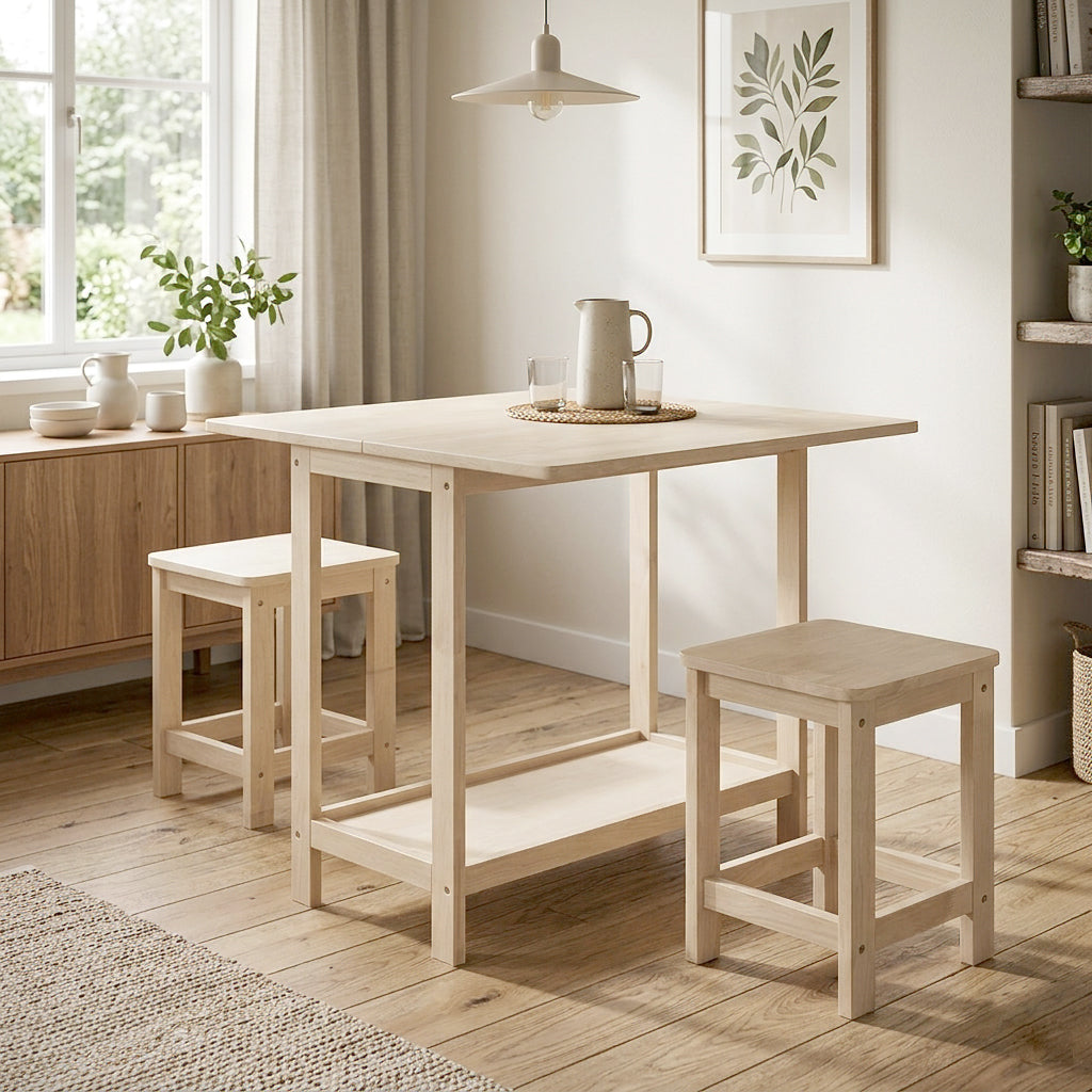 折り畳み式 2WAY ダイニング 3点セット[幅80cm] UB-SW-707