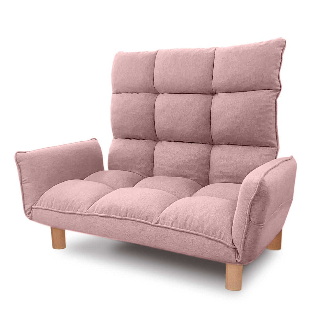 送料無料】スーパーハイバックカウチソファ 2人掛け リクライニング